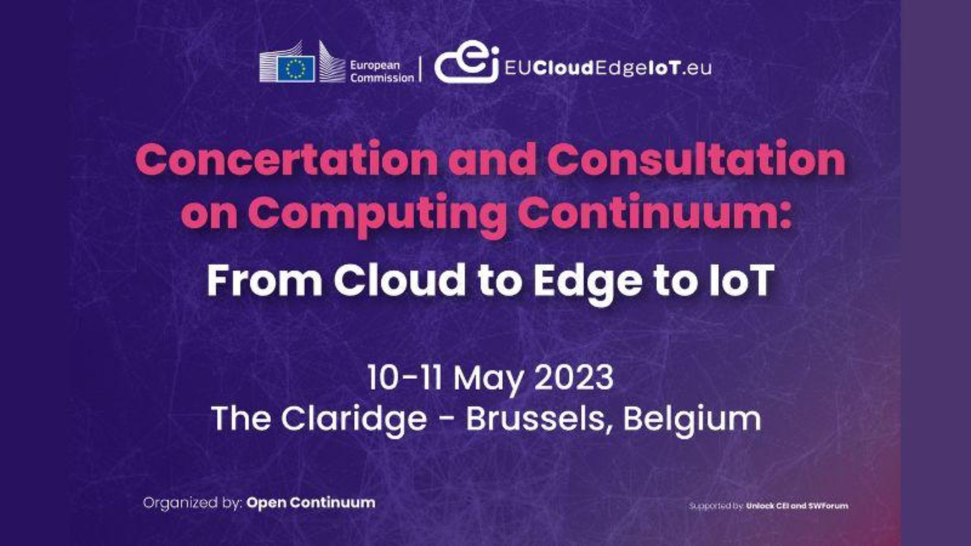 Concertation and Consultation on Computing Continuum: From Cloud to Edge to IoT