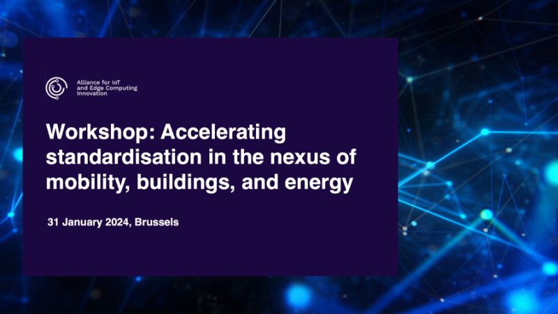 Workshop: Accelerating standardisation in the nexus of mobility, buildings and energy