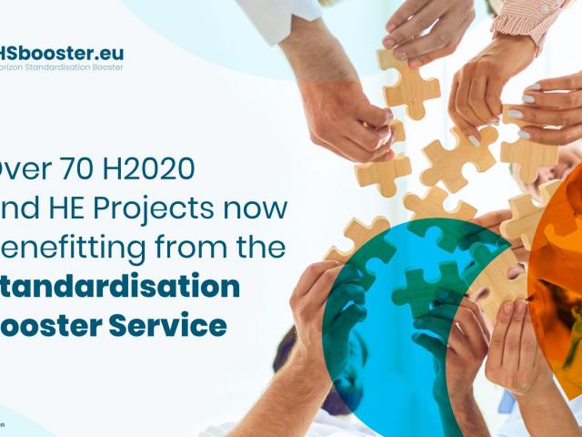 Over 70 H2020 and HE Projects now benefitting from the Standardisation Booster Services 